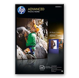 RISMA 25 FG CARTA HP ADVANCED GLOSSY PHOTO PAPER 250 G/M²-10 X 15 CM BORDERLESS