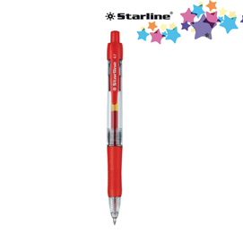 PENNA SFERA SCATTO INK GEL ROSSO 0.7MM Fine STARLINE