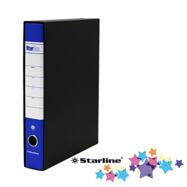 Registratore STARBOX f.to protocollo dorso 5cm blu STARLINE