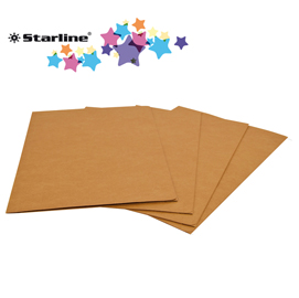 25 cartelline 3 lembi 24,5x34cm in kraft avana ECO STARLINE