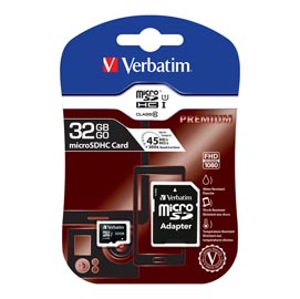 MICRO SD CARD 32GB HC CLASSE 10 FINO A 45MB/S