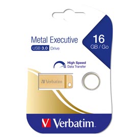 METAL EXECUTIVE USB32.0 DRIVE GOLD 16GB
