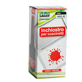 INCHIOSTRO ROSSO 30ml ART.1483 S/OLIO X CUSCINETTI LEBEZ