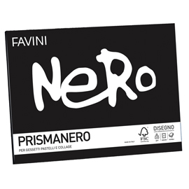 Album PRISMANERO 10fg 128gr 24x33cm monoruvido FAVINI