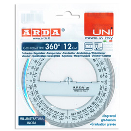 GONIOMETRO UNI ARDA 360° 12CM