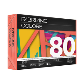 CARTA COPY TINTA A4 80GR 500FG COL.FORTI ARANCIO