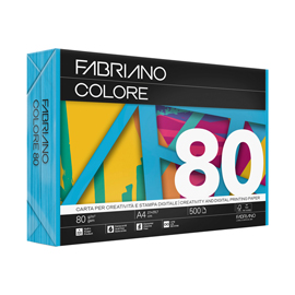 CARTA COPY TINTA A3 80GR 250FG COL.FORTI AZZURRO