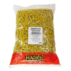 ELASTICO GOMMA GIALLO Ø30 SACCO DA 1KG Markin