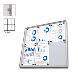 Bacheca interni Magnetica 6XA4 anta battente Economy Jansen