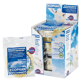 Nastro adesivo Ecophan 19mmx66mt in caramella Eurocel