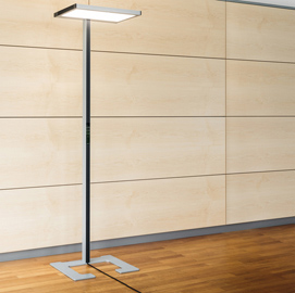 Lampada da terra Luctra Vitawork 7 SYM alluminio