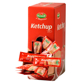 Confezione 250 bustine monodose da 15gr Ketchup Viander