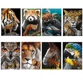 Maxiquaderno A4 20fg+1 80gr 5mm Animals 2023 Blasetti